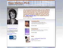 Tablet Screenshot of kayeshelton.com